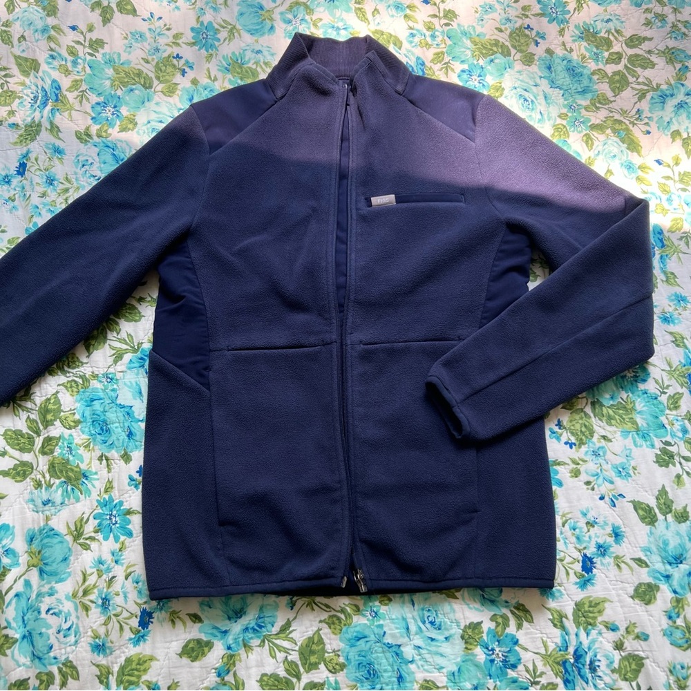 Figs- On Shift Fleece Jacket- Women’s Navy Blue